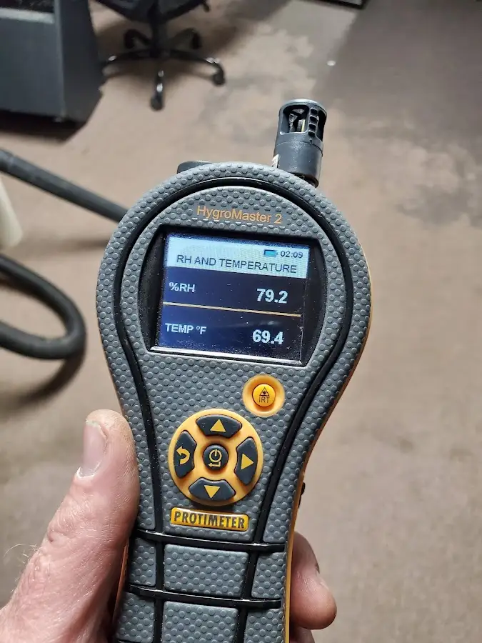 Moisture meter humidity assessment for Fire & Smoke Damage Restoration in Progreso